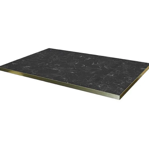 Best Sale RETIF Plateau Rectangulaire De Table D'Int Rieur Tavola 70X110Cm Stratifi Marbre Noir