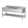 Cheap RETIF Plonge Inox Murale 2 Bacs Et 2 Gouttoirs