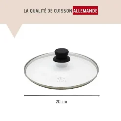 Best RETIF Po Le Wok En Aluminium Avec Couvercle En Verre 20Cm Elo Smart Life