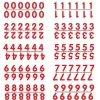 Store RETIF Pochette De 10 Barrettes De 12 Chiffres De 0 9 Rouge, Picots Dynamik