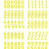 Shop RETIF Pochette De 10 Barrettes De 12 Chiffres De 0 9 Jaune, Picots Dynamik