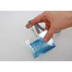 Shop RETIF Pochette Porte-Badge Souple En Pvc - Mod Le Horizontal (Lot De 100)