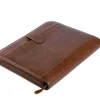 Shop RETIF Porte Document 4 Anneaux 'Viterbo' A4 Mati Re Synth Tique Marron