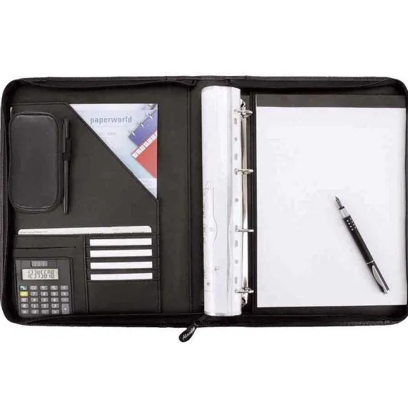 Cheap RETIF Porte Document Conf Rencier Anneaux Reggio A4 Mati Re Synth Tique Noir