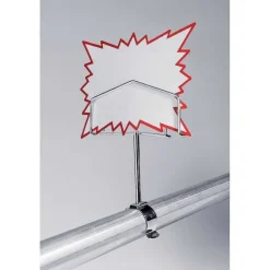 Clearance RETIF Porte- Tiquette Chrom Clipser Pour Tube 32Mm 12X2X17Cm