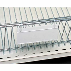 Shop RETIF Porte Tiquette Panier Fil Blanc 120X40Mm 2 Oeillets