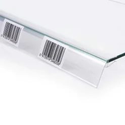 Clearance RETIF Porte Tiquette Transparent L1000Xh40Mm Basculant - Pour Tablette Verre