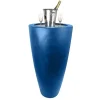 Cheap RETIF Pot Conique Blanc 3 En 1Pot De Fleurs- Mange Debout-Seau A Champagne Dessus Inox