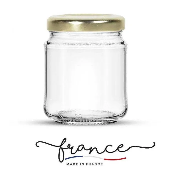 Best Sale RETIF Pot Cuisine 106Ml Verre Transparent Et Couvercle Or - Par 60