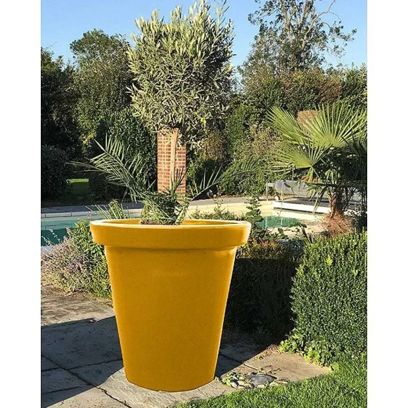 New RETIF Pot De Fleurs Rond Xxl Delight 200L Jaune Mangue