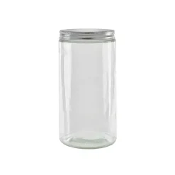 Fashion RETIF Pot En Verre Rond Avec Bouchon En Aluminium 1000Ml 30 Pi Ces