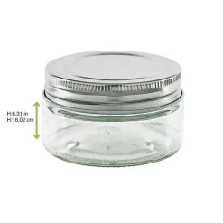 Flash Sale RETIF Pot En Verre Rond Avec Bouchon En Aluminium 100Ml 90 Pi Ces