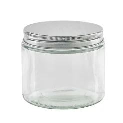 Fashion RETIF Pot En Verre Rond Avec Bouchon En Aluminium 390Ml 50 Pi Ces