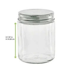 Discount RETIF Pot En Verre Rond Avec Bouchon En Aluminium 300Ml 60 Pi Ces
