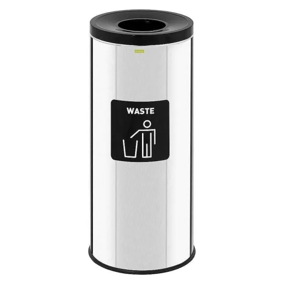 Outlet RETIF Poubelle 45 Litres Chrome Autocollant Pour Les D Chets R Siduels