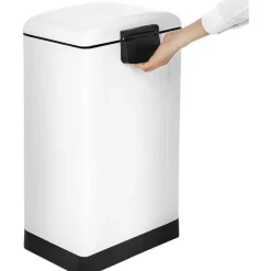 Clearance RETIF Poubelle Cuisine 30 Litres Acier Blanc En Acier Inoxydable P Dale