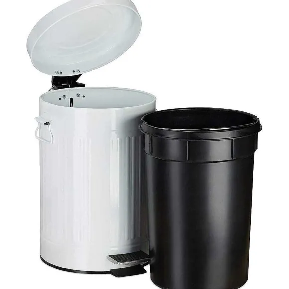 Online RETIF Poubelle P Dale Vintage Cuisine Ou La Salle De Bain En M Tal 3 Litres Blanc