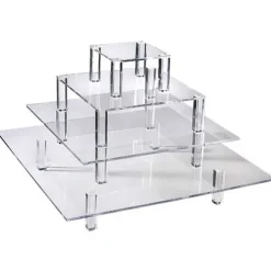 Online RETIF Pr Sentoir 4 Tages Carr S Buffet Transparent Acrylique 50/40/30/20Cm