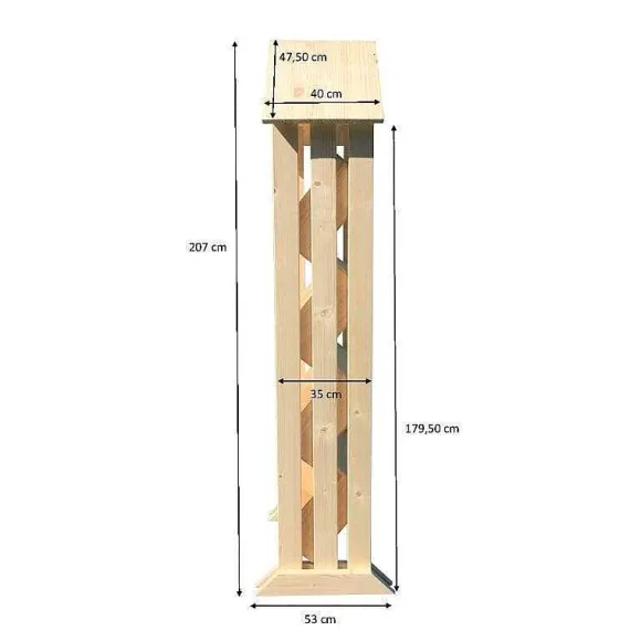 Best Sale RETIF Pr Sentoir Bois Cabane - 4 Niveaux - Hauteur 207 Cm