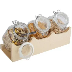 Flash Sale RETIF Pr Sentoir C R Ales Bois D' Rable Good Morning 3 Bocaux