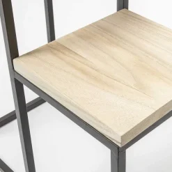 Sale RETIF Pr Sentoir M Tal Avec 4 Tablettes En Bois Carr Es 51X50X125Cm