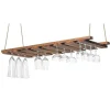 Cheap RETIF Rack Verres Suspendu 35X90Cm Bois