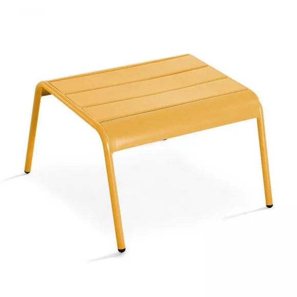 Fashion RETIF Repose-Pieds Palavas Acier Jaune 40X44X30 Cm