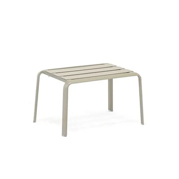 Outlet RETIF Repose-Pieds/Ottoman D'Ext Rieur Spring En Aluminium Couleur Gris Pierre
