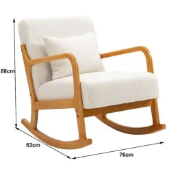 Online RETIF Rocking Chair Chaise Basculescandinave Bouclettes