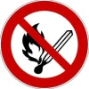 Clearance RETIF Rouleau Mini-Picto 'Flammes Nues Interdites' P003 50Mm