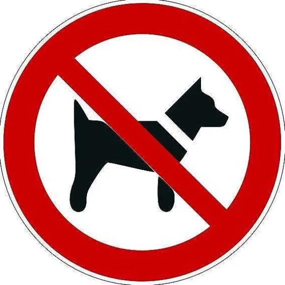 Best RETIF Rouleau Mini-Picto 'Interdit Aux Chiens' P021 50Mm
