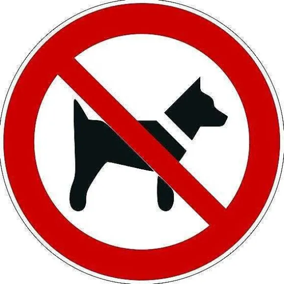 Best RETIF Rouleau Mini-Picto 'Interdit Aux Chiens' P021 50Mm