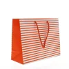 Clearance RETIF Sac Papier Bicolore Orange Et Blanc