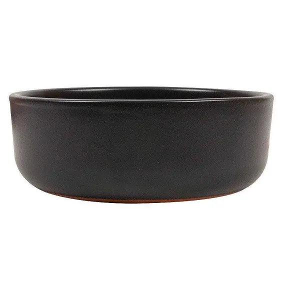 New RETIF Saladier En Terre Cuite Noir 812Ml 17,1X5,38Cm Per 8