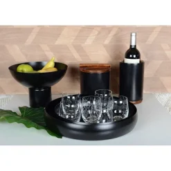 Shop RETIF Seau A Glace Mat Noir Avec Couvercle En Bois