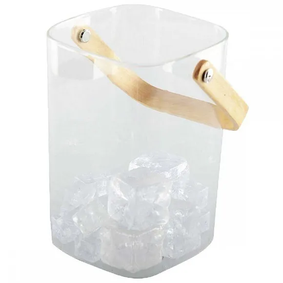 Hot RETIF Seau A Glacons Avec Manche En Bois 11.5X11X15.5Cm