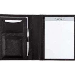 Hot RETIF Serviette Critoire Bormio Format A5 Cuir Nappa De Vache Noir