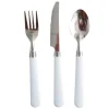 Cheap RETIF Set Couverts 20/18,3/18Cm Manche Blanc Inox - Par 200