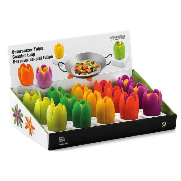 Shop RETIF Set De 2 Dessous De Plat Tulipe En Silicone