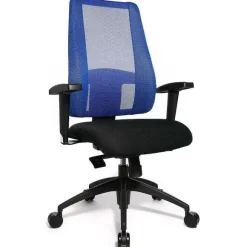 Cheap RETIF Si Ge De Bureau Ergonomique Pour Femme, Avec Dossier Bleu Et Assise Noir