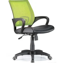 Best RETIF Siege De Bureau Filet Pistache Et Assise Pvc Noir