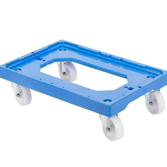 Best Sale RETIF Socle Rouleur 4 Roues Pivotantes Chape Acier L Bleu