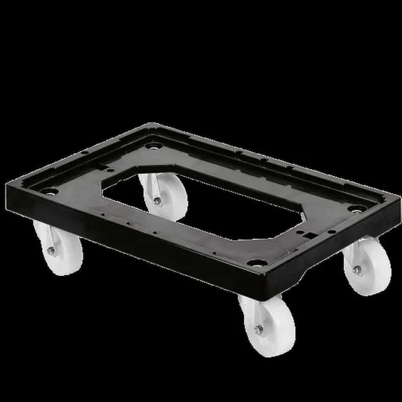 Flash Sale RETIF Socle Rouleur 4 Roues Pivotantes Chape Acier L Noir