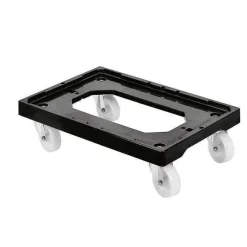 Flash Sale RETIF Socle Rouleur 4 Roues Pivotantes Chape Acier L Noir