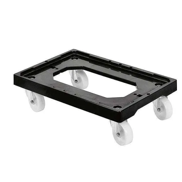 Flash Sale RETIF Socle Rouleur 4 Roues Pivotantes Chape Acier L Noir