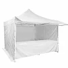 Outlet RETIF Stand Tente Pliante Alu 300X300Cm - 3 Murs + 2 Tables + Auvent - Blanc