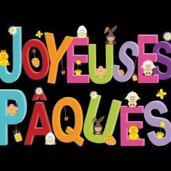 Store RETIF Sticker Banderole Joyeuses P Ques G Ante 70 X 100 Comprenant 2 Mots 96.5 X 32 Cm