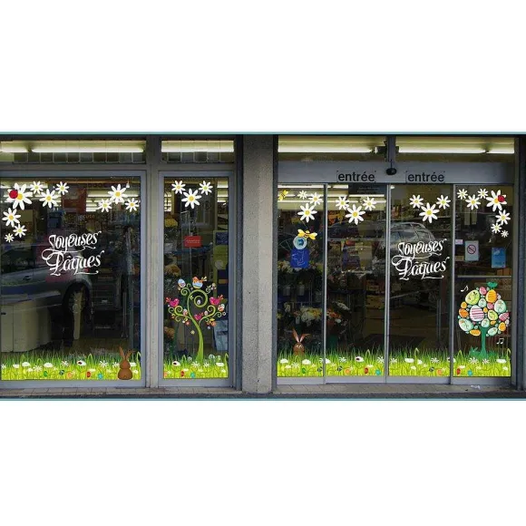 Sale RETIF Sticker Frises De P Ques Lapins 70 X 100 Cm