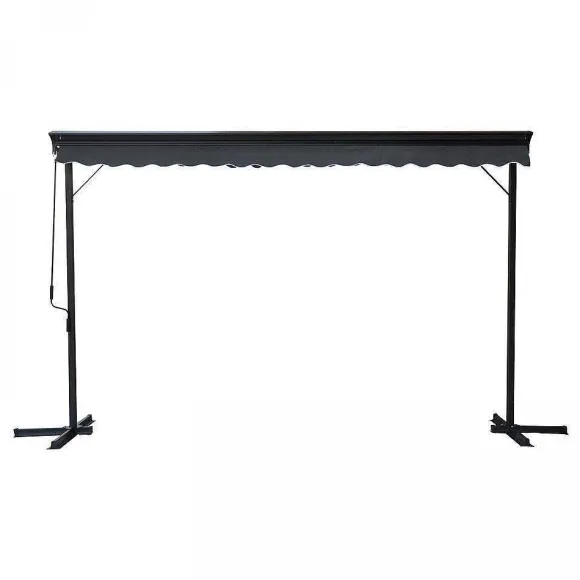 Best Sale RETIF Store Double Pente Avec Coffre 3X4 M En Aluminium Gris Anthracite