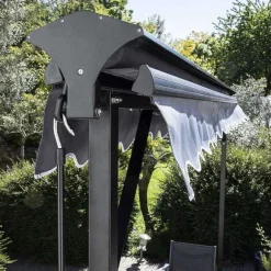 Best Sale RETIF Store Double Pente Avec Coffre 3X4 M En Aluminium Gris Anthracite